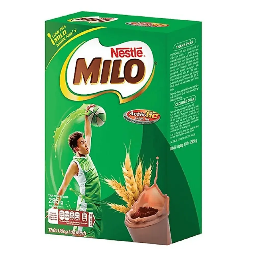 Thức Uống Lúa Mạch, Milo, Chocolate Flavoured Malted Drink (285g) - NESTLE
