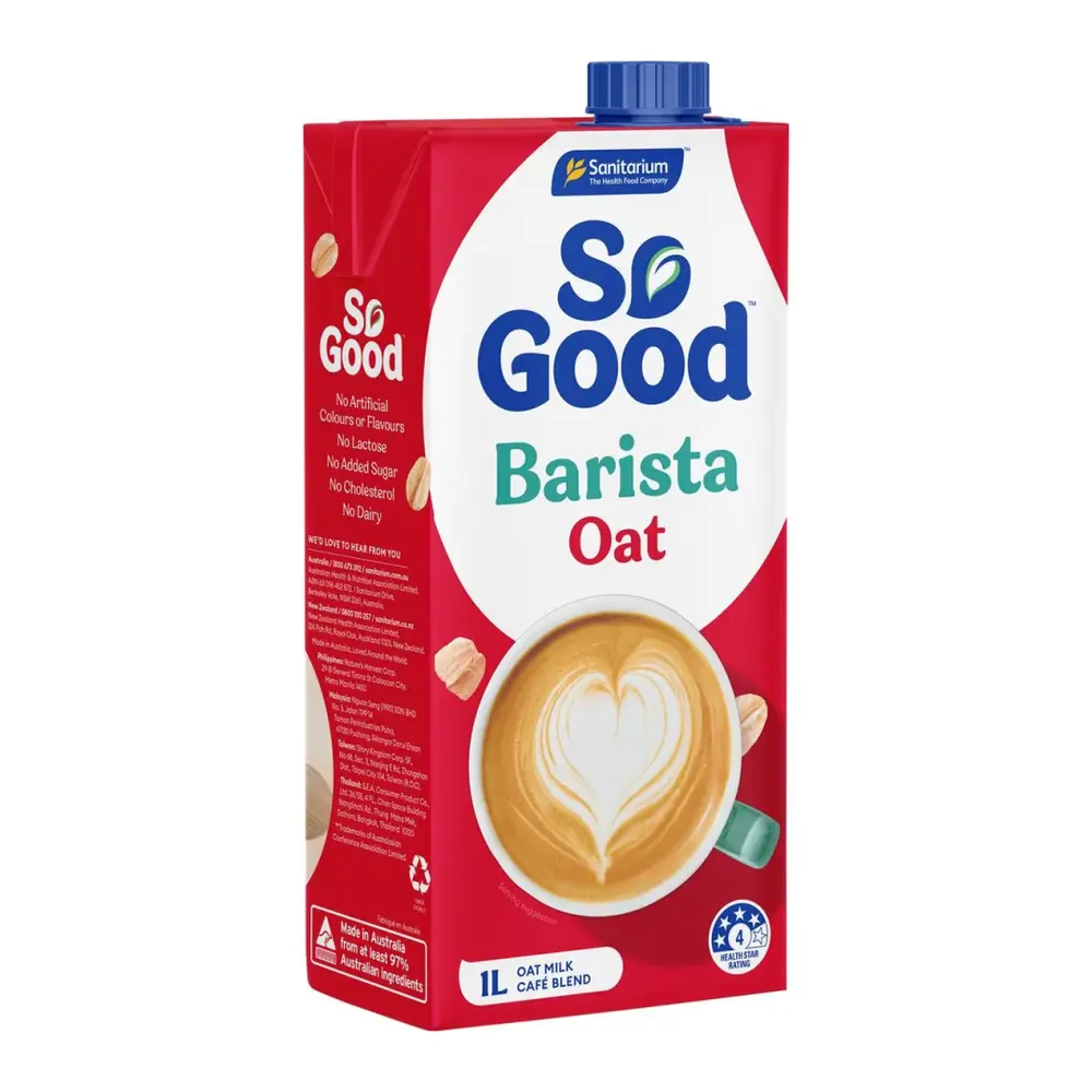 Sữa Yến Mạch Cho Pha Chế, So Good, Oat Milk, Barista Edition (1L) - SANITARIUM