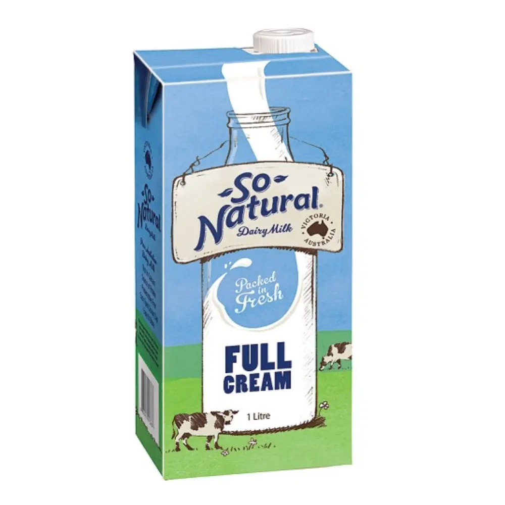 Sữa Tươi Tiệt Trùng Nguyên Kem Úc, Full Cream Dairy Milk (1L) - SO NATURAL