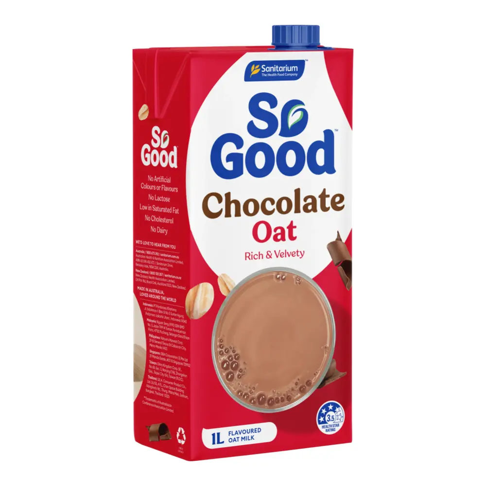 Sữa Yến Mạch Hương Socola, So Good, Oat Milk, Chocolate (1L) - SANITARIUM
