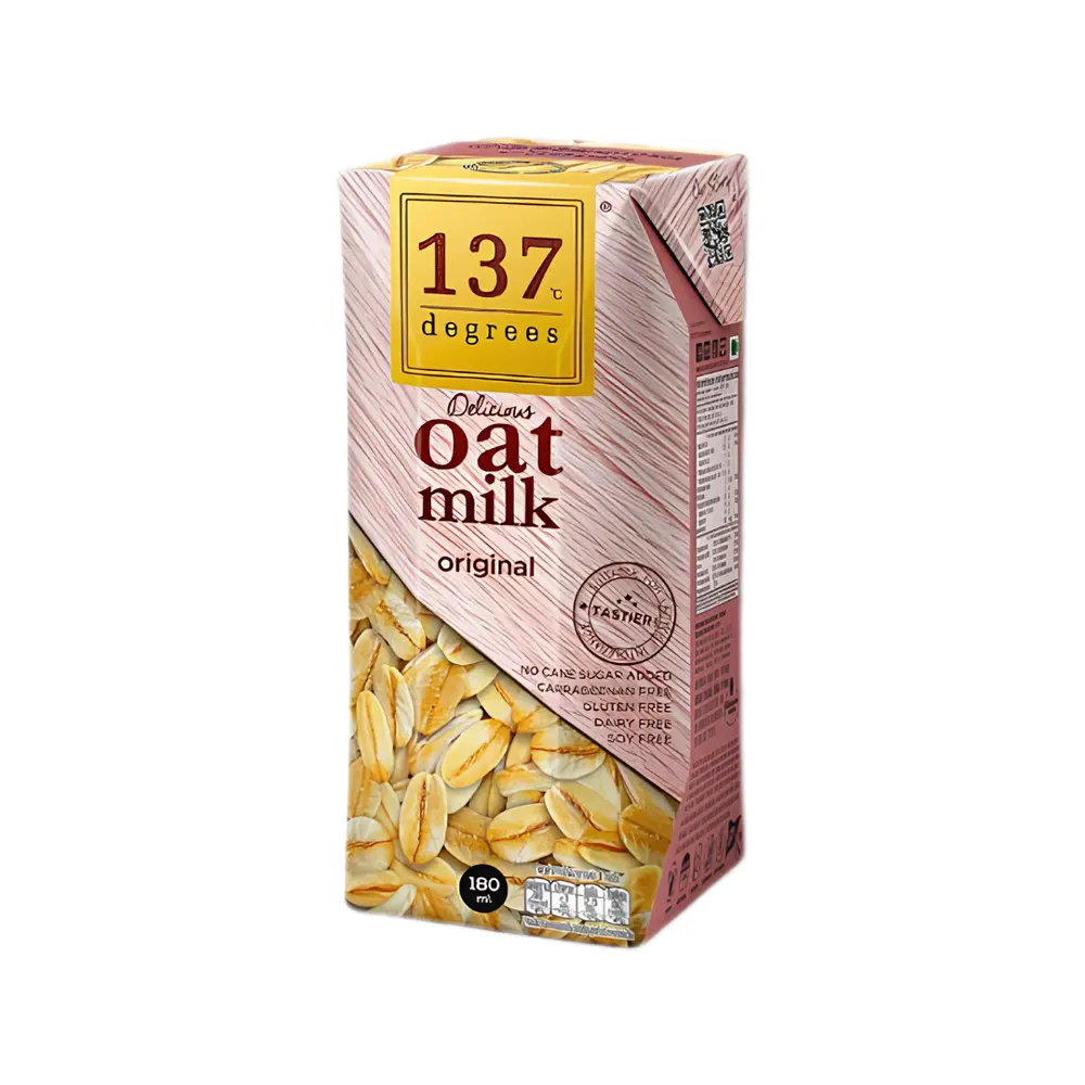 Sữa Yến Mạch Nguyên Chất, Oat Milk, Original (180ml) - 137 DEGREES