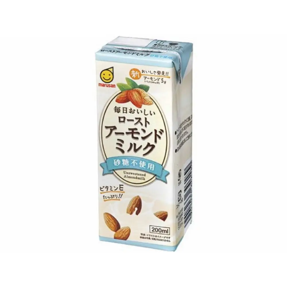 Sữa Hạnh Nhân Không Đường, Unsweetened Almond Milk (200ml) - MARUSAN