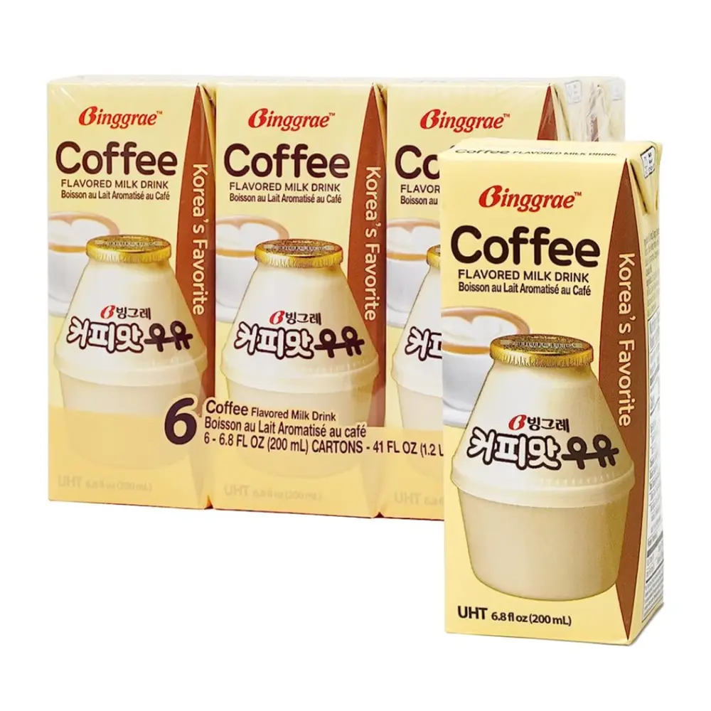 Sữa Cà Phê, Coffee Flavored Milk Drink, 6.8 fl oz (200ml) - BINGGRAE