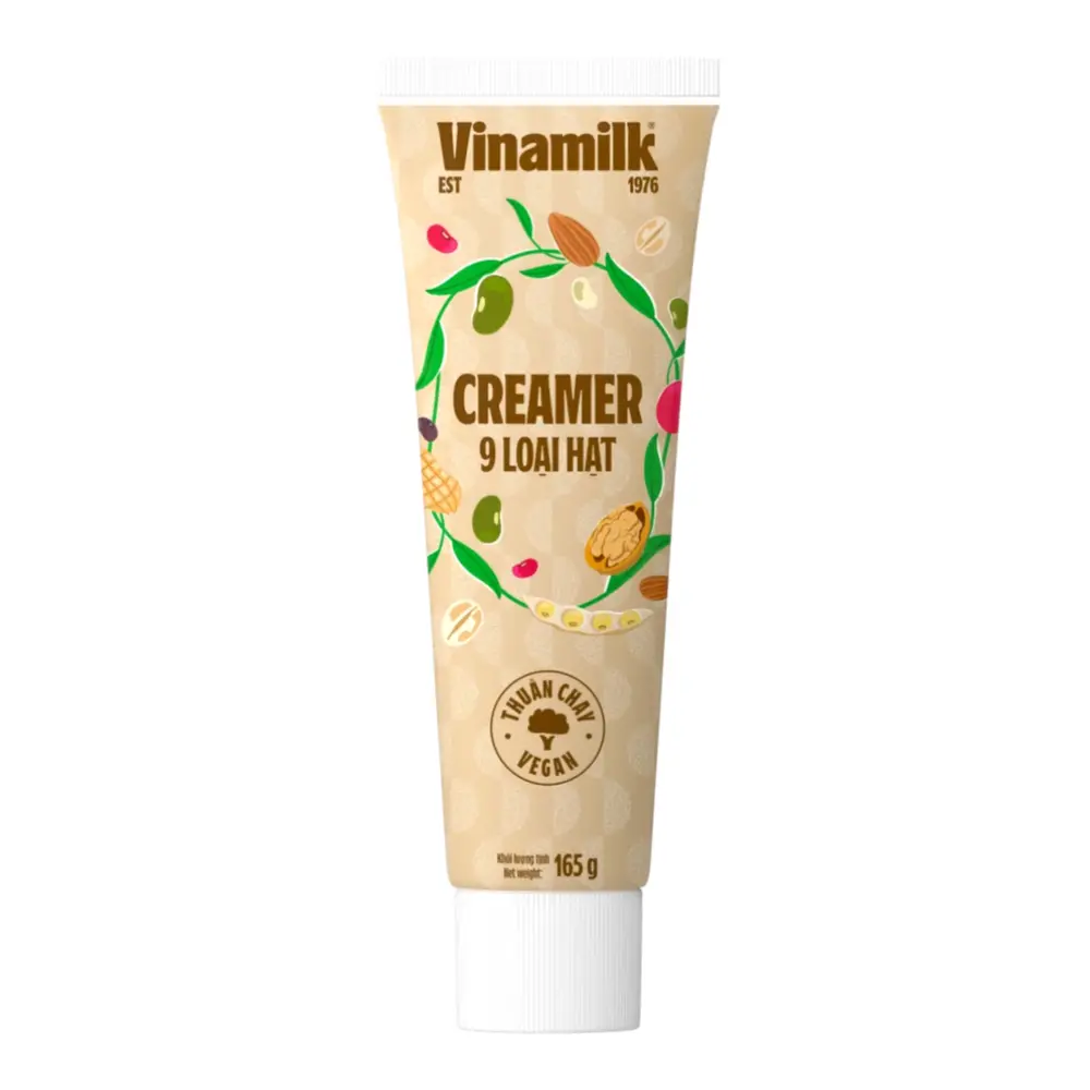 Creamer 9 Loại Hạt, Sữa Đặc Thuần Chay, Vegan Creamer, 9 Kinds of Nuts (165g) - VINAMILK