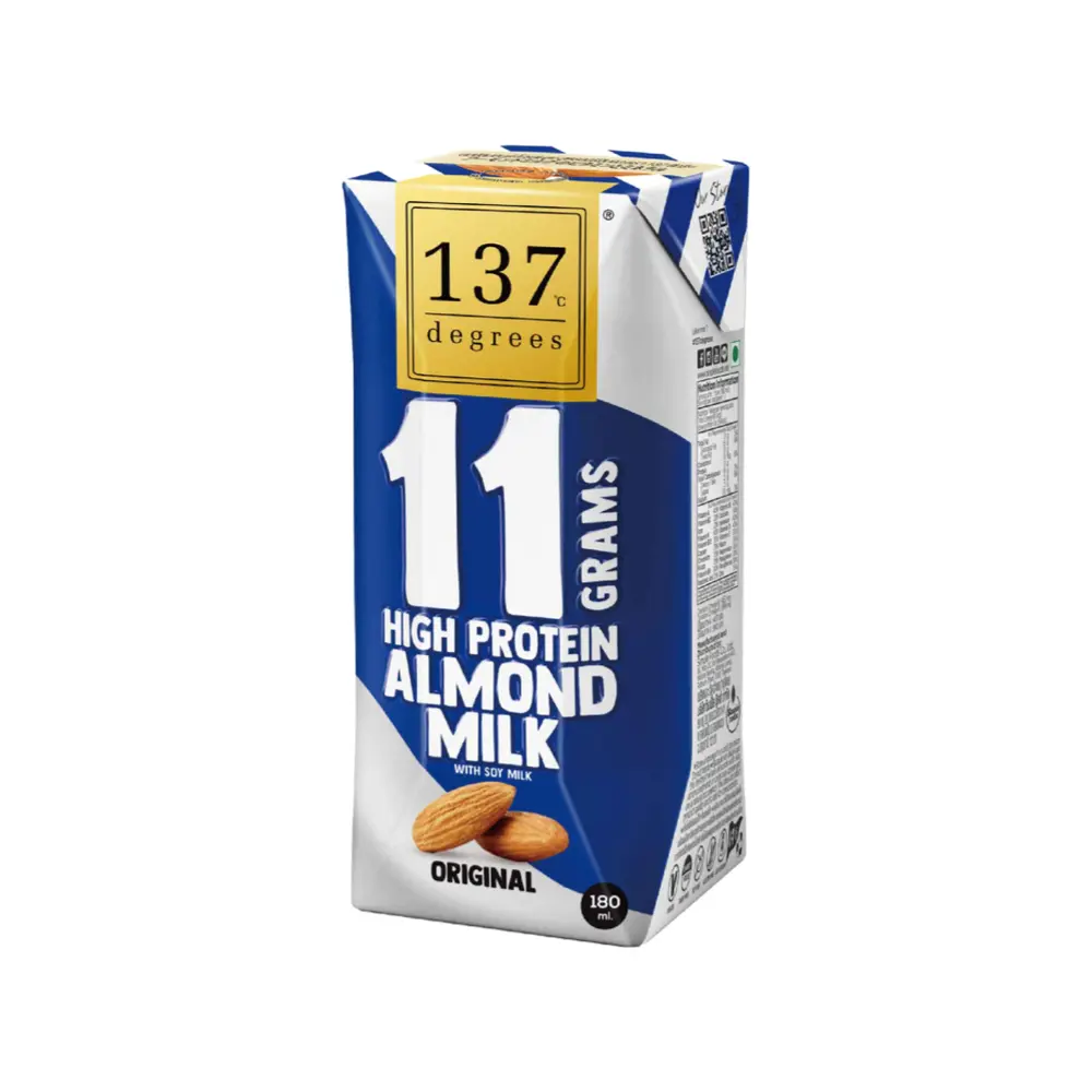 Sữa Hạnh Nhân Giàu Đạm, 11 Grams High Protein Almond Milk with Soy Milk, Original (180ml) - 137 DEGREES