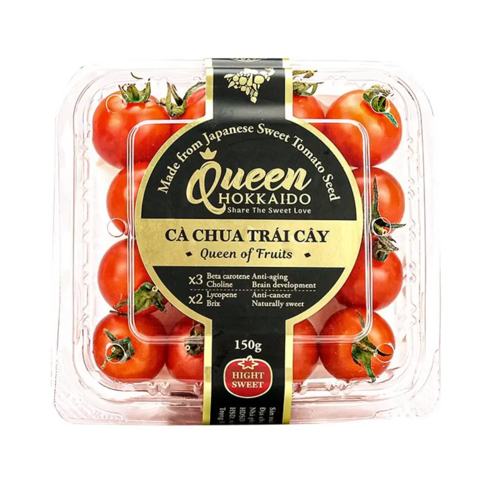 Cà Chua Trái Cây Giống Nhật - Japanese Red Cherry Tomatoes (150g) - QUEEN HOKKAIDO