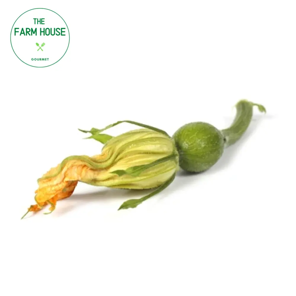 Bí Đỏ Non - Baby Pumpkin with Flower Bud - THE FARM HOUSE