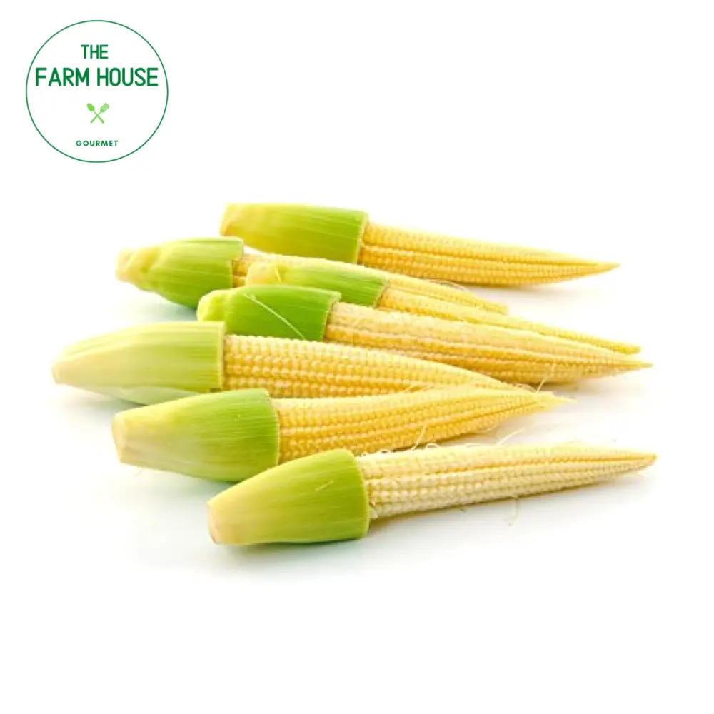 Bắp Non Tách Vỏ - Peeled Baby Corn - THE FARM HOUSE