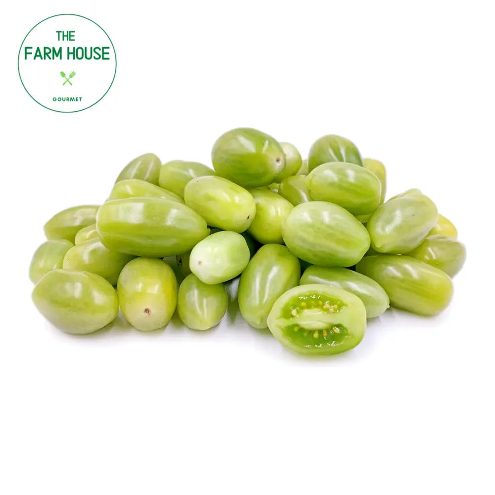 Cà Chua Bi Ngọc Bích - Green Zebra Cherry Tomatoes (300g) - THE FARM HOUSE