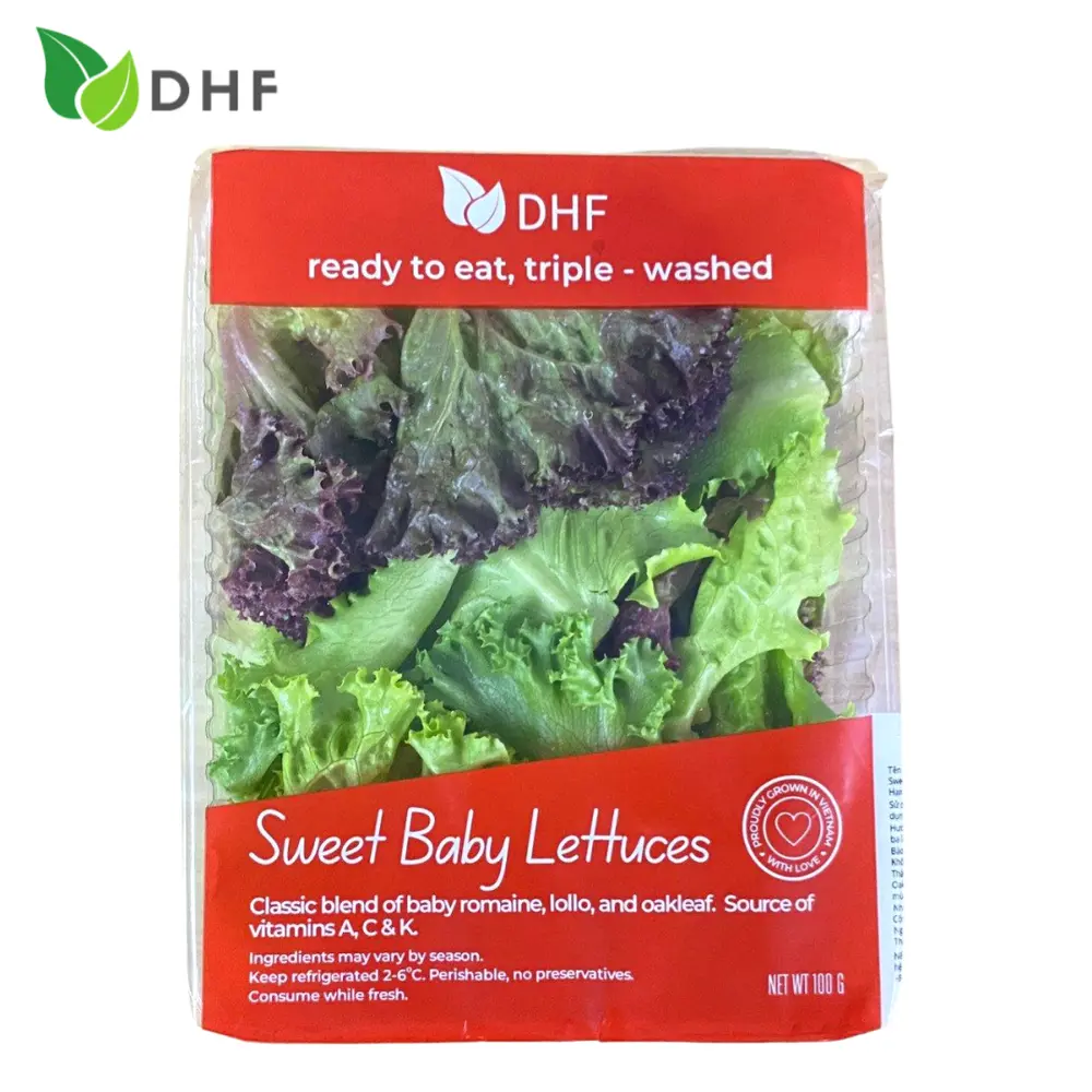 Xà Lách Hỗn Hợp - Sweet Baby Lettuces (100g) - DHF