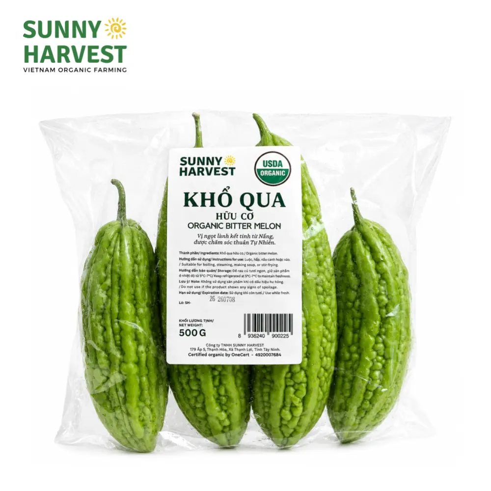 Khổ Qua Hữu Cơ - USDA Organic Bitter Melon (500g) - SUNNY HARVEST