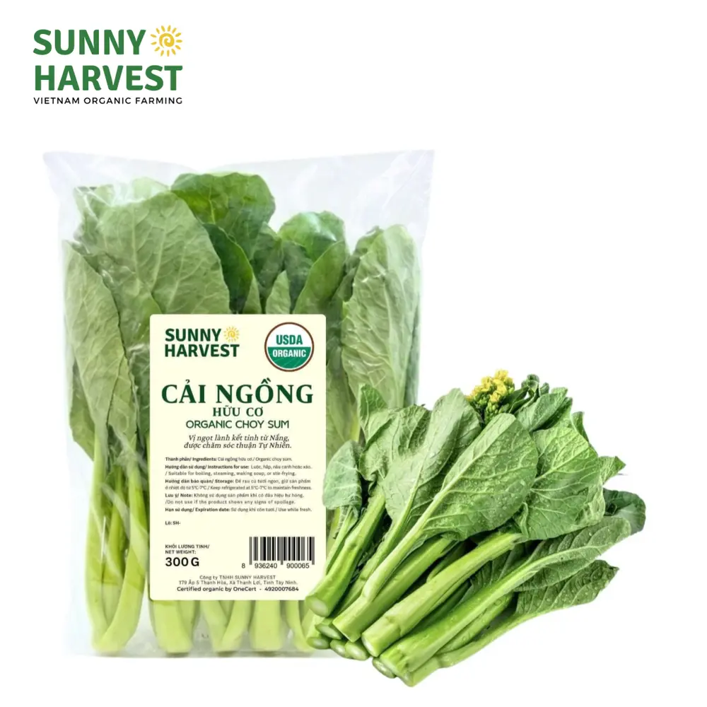 Rau Cải Ngồng Hữu Cơ - USDA Organic Choy Sum (300g) - SUNNY HARVEST