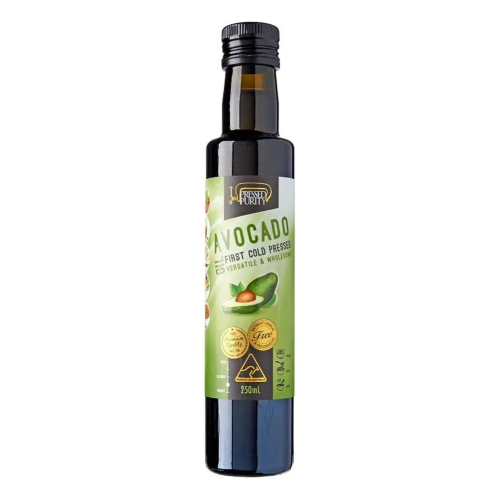 Dầu Trái Bơ Ép Lạnh, Avocado Oil, Cold Pressed, 8.45 fl oz (250ml) - PRESSED PURITY