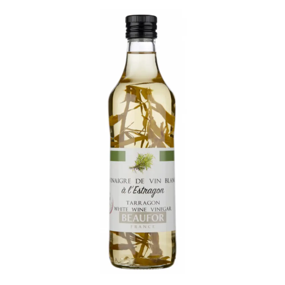 Giấm Rượu Trắng Tarragon, White Wine Vinegar with Tarragon (500ml) - BEAUFOR