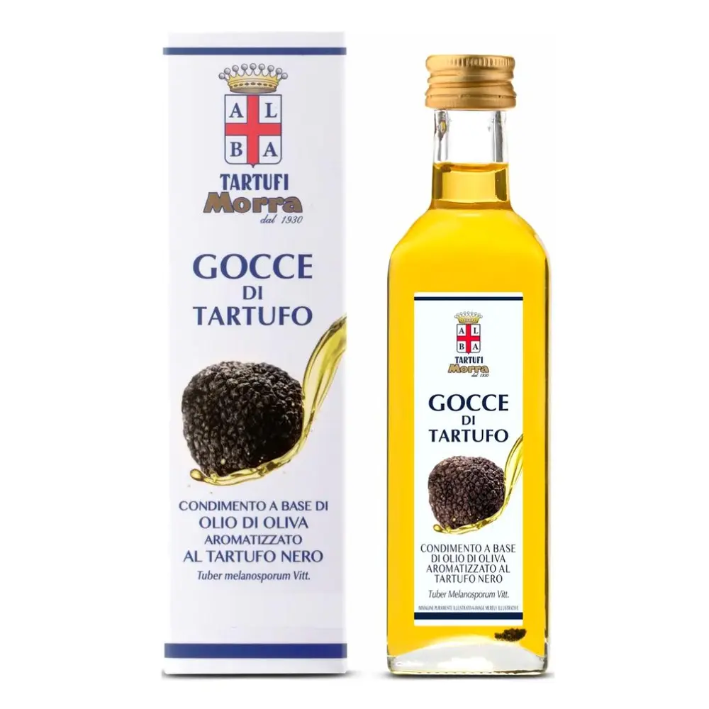 Dầu Oliu Nấm Truffle Đen, Gocce di Tartufo, Black Truffle Oil, 8.45 fl oz (250ml) - TARTUFI MORRA