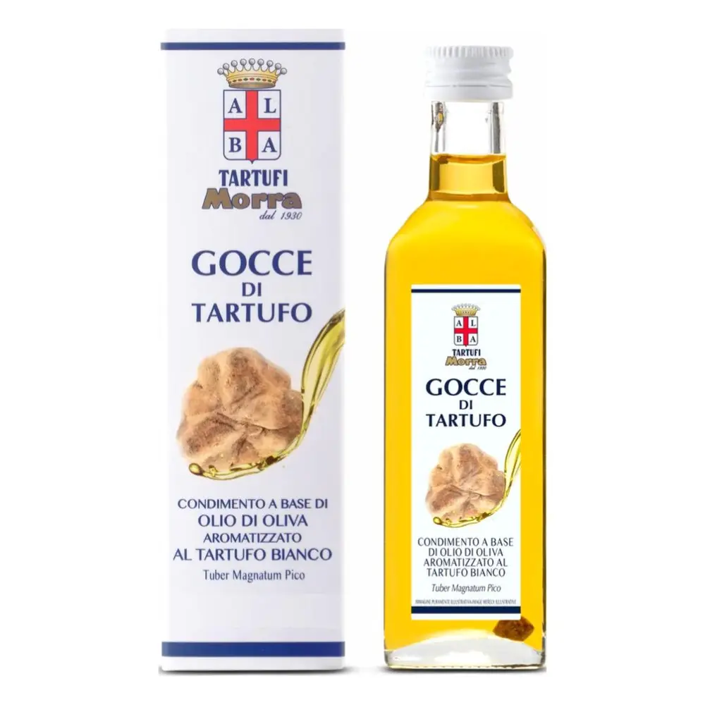 Dầu Oliu Nấm Truffle Trắng, Gocce di Tartufo, White Truffle Oil, 8.45 fl oz (250ml) - TARTUFI MORRA