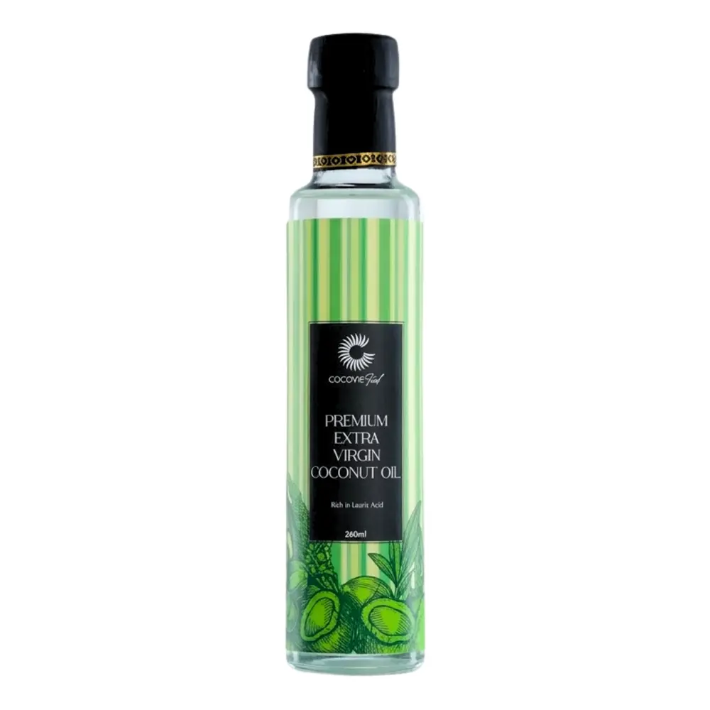 Dầu Dừa Nguyên Chất Thượng Hạng, Premium Extra Virgin Coconut Oil (260ml) - COCOVIE