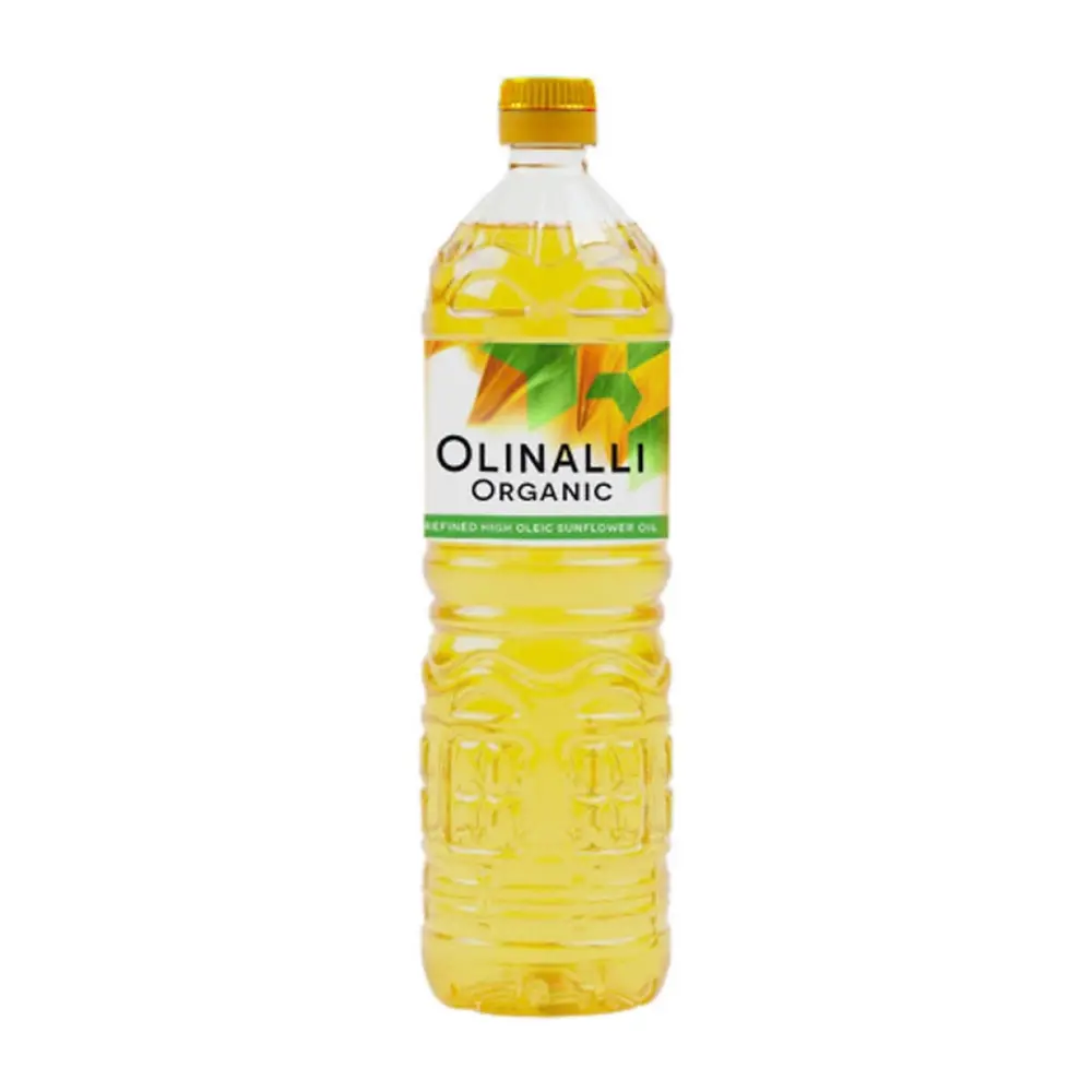 Dầu Hướng Dương Vitamin E Hữu Cơ, Organic High Oleic Sunflower Oil Refined, for Frying (1L) - OLINALLI