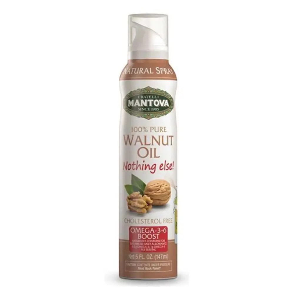 Dầu Hạt Óc Chó Dạng Xịt, 100% Pure Walnut Oil Spray, 5 oz (147ml) - FRATELLI MANTOVA
