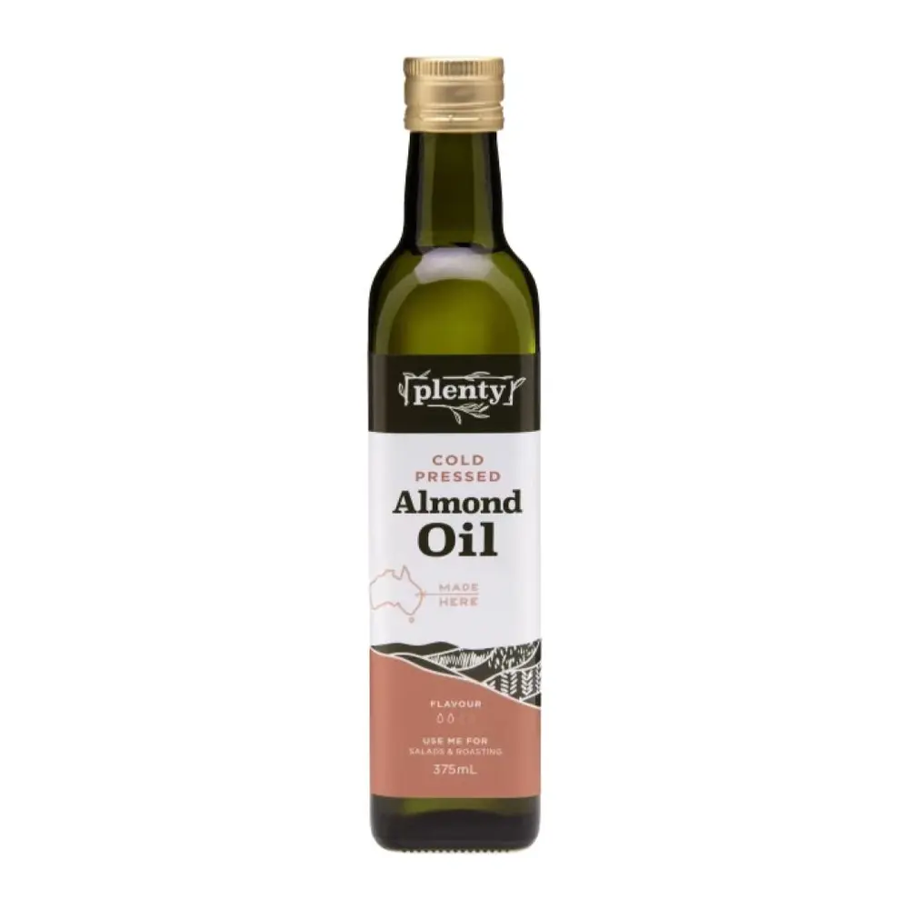 Dầu Hạnh Nhân Nguyên Chất Ép Lạnh, Cold pressed Almond Oil (375ml) - PLENTY