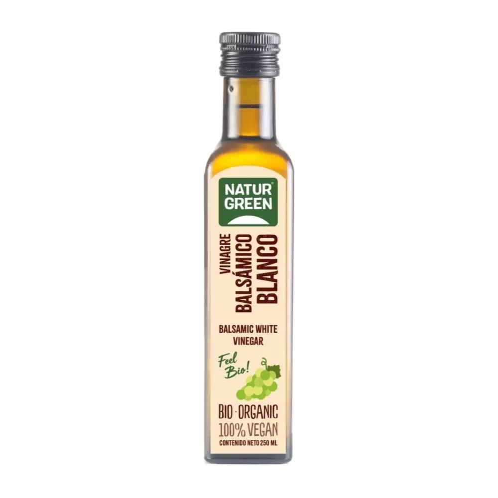 Giấm Balsamic Trắng Hữu Cơ, Bio Balsamic White Vinegar (250ml) - NATURGREEN