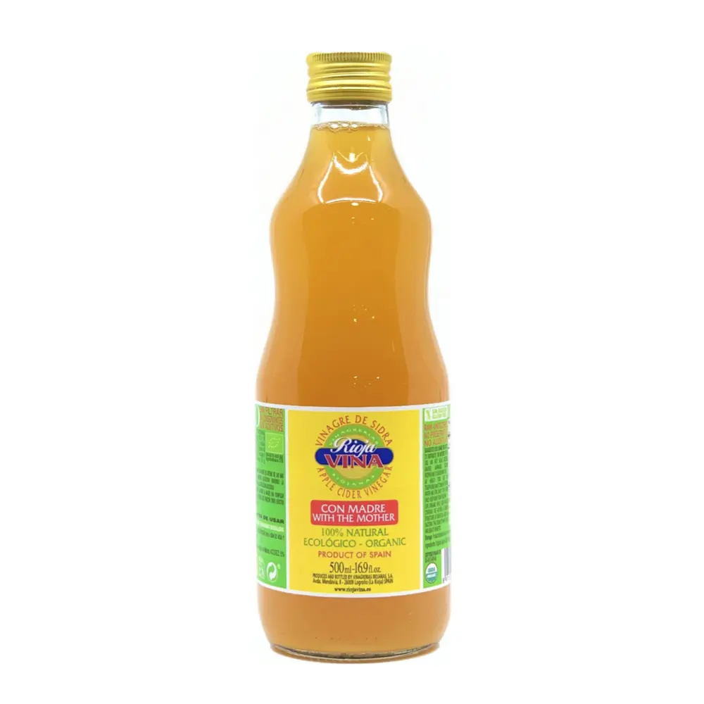 Giấm Táo Hữu Cơ Có Giấm Cái, Organic Apple Cider Vinegar with the Mother, 16.9 fl oz (500ml) - RIOJA VINA