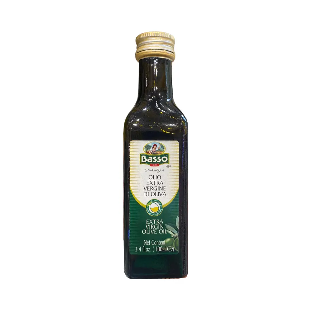 Dầu Oliu Nguyên Chất, Extra Virgin Olive Oil, 3.4 fl oz (100ml) - BASSO