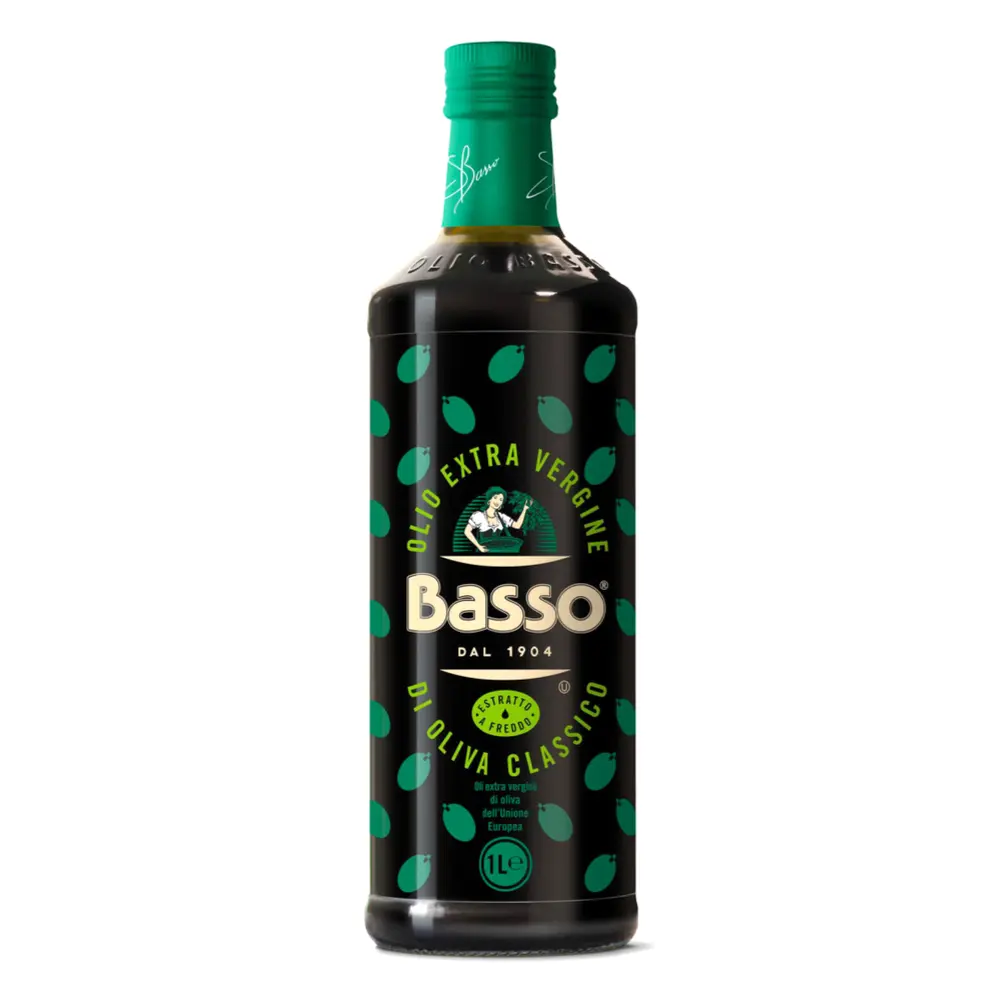 Dầu Oliu Nguyên Chất Ép Lạnh, Extra Virgin Olive Oil, Cold Extracted (1L) - BASSO