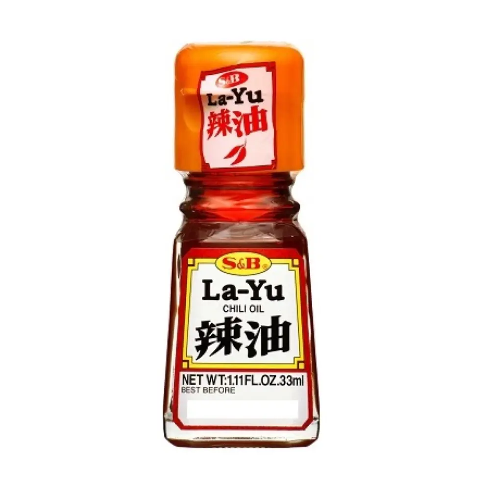 Dầu Ớt Cay, La-Yu, Chili Oil, 1.11 fl oz (33ml) - S&B