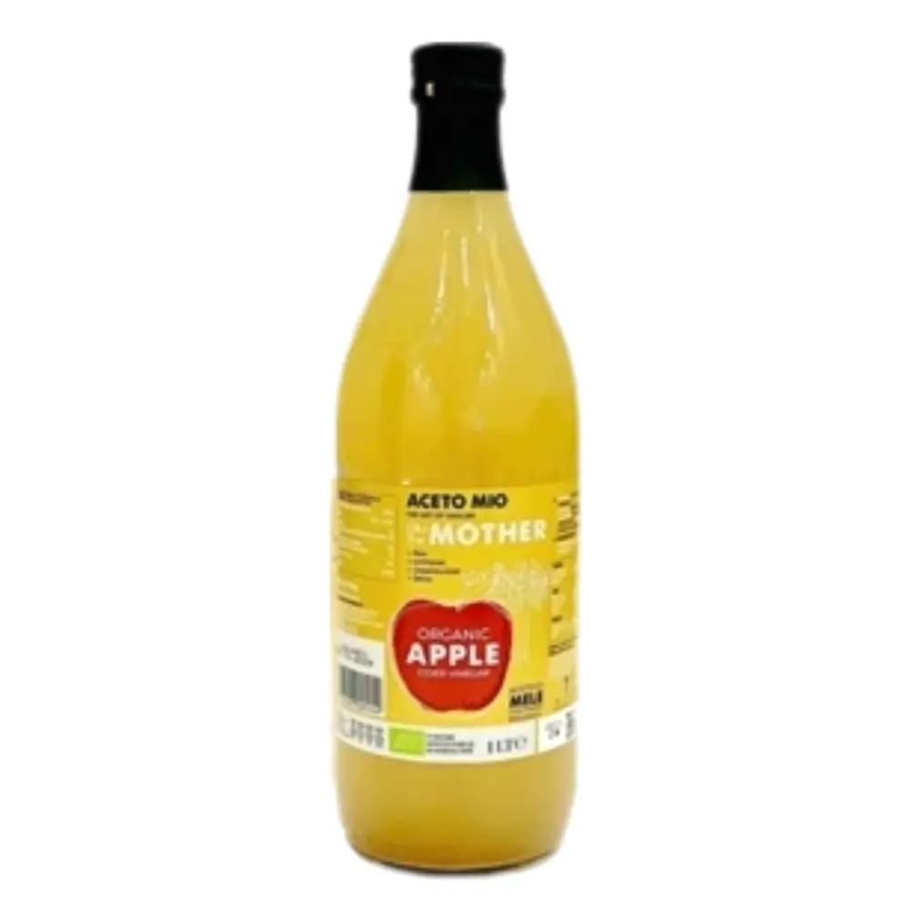 Giấm Táo Hữu Cơ Có Giấm Cái, Organic Apple Cider Vinegar with The Mother (1L) - ACETO MIO
