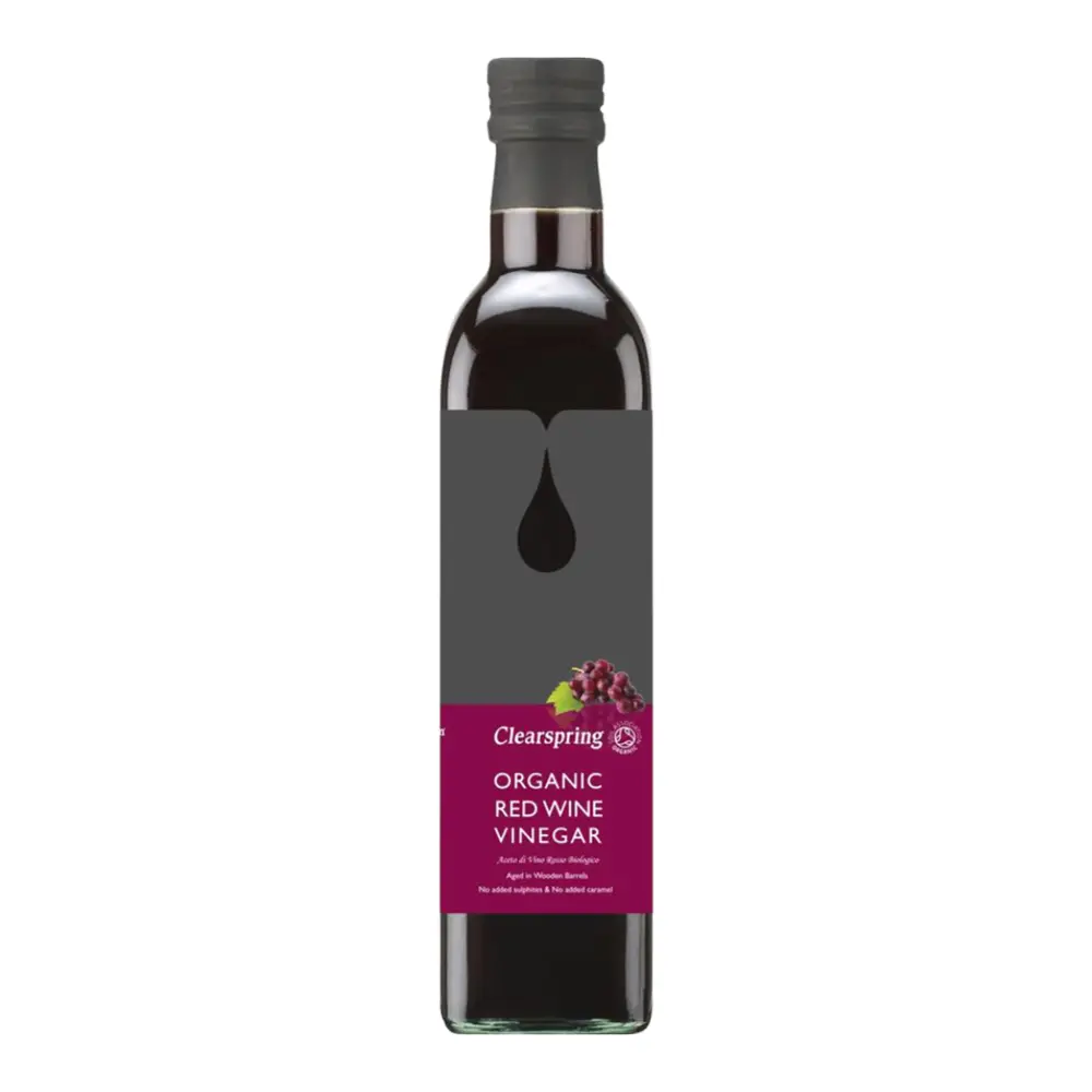 Giấm Rượu Vang Đỏ Hữu Cơ, Organic Red Wine Vinegar (500ml) - CLEARSPRING