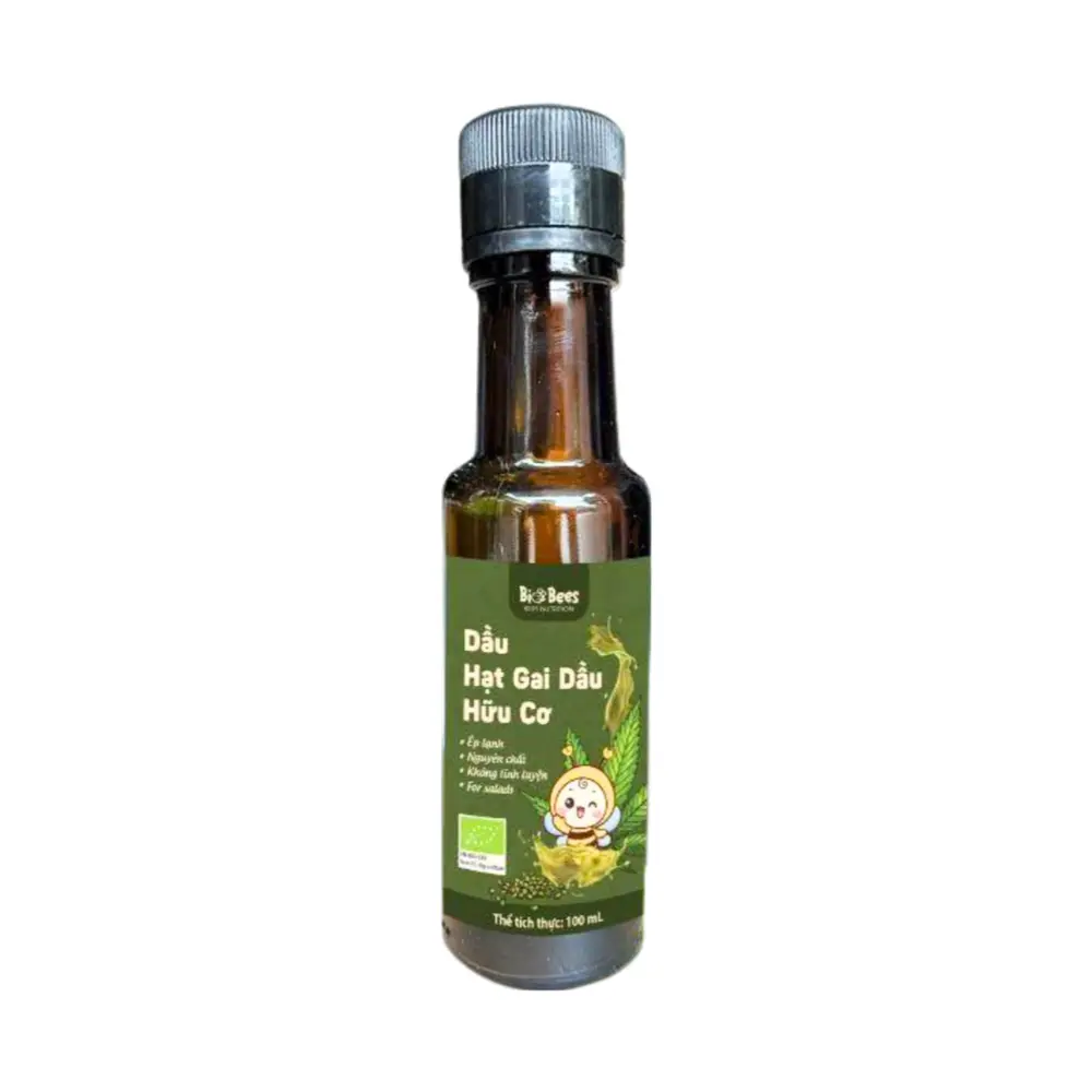Dầu Hạt Gai Dầu Hữu Cơ, Organic Hemp Seed Oil (100m) - BIO BEES