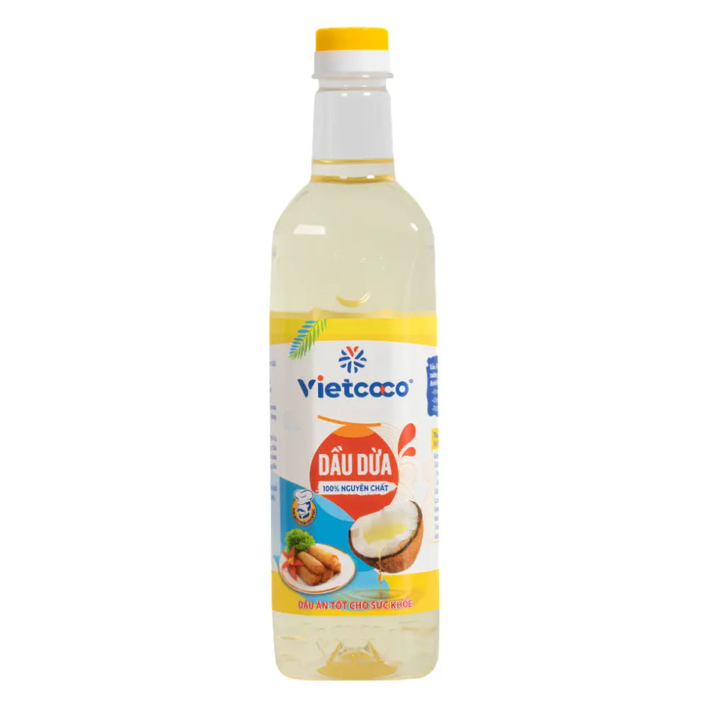 Dầu Dừa 100% Nguyên Chất, Coconut Oil (1L) - VIETCOCO