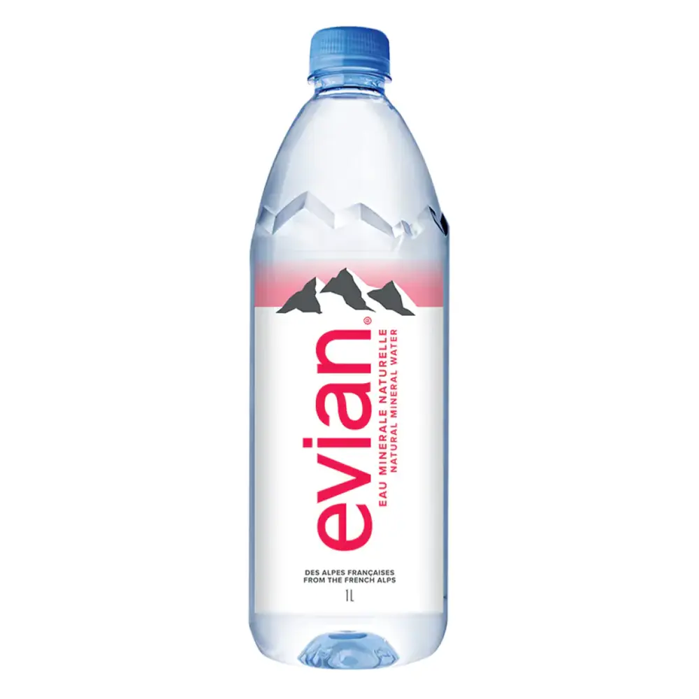 Nước Khoáng Thiên Nhiên, Natural Mineral Water, PET Bottle (1L) - EVIAN