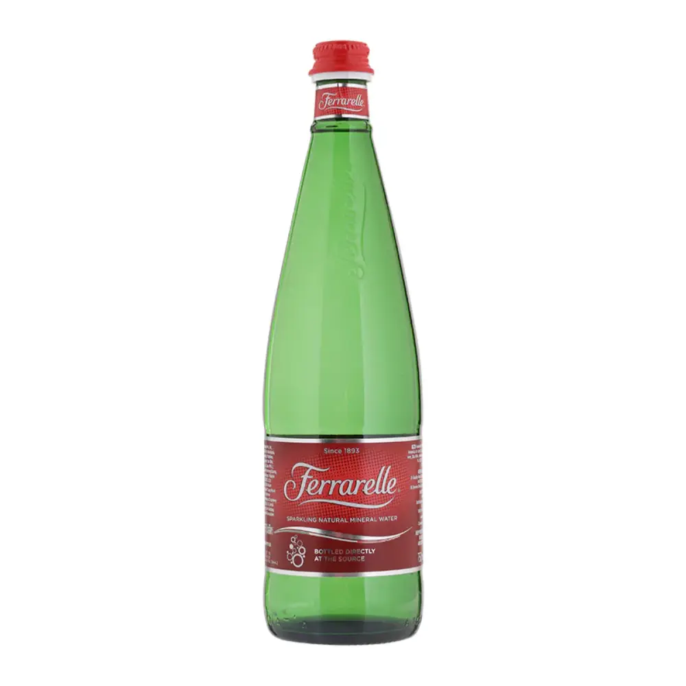 Nước Khoáng Có Ga, Sparkling Natural Mineral Water, Glass Bottle (750ml) - FERRARELLE