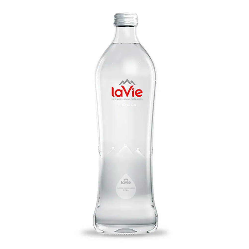 Nước Khoáng Thiên Nhiên Không Ga, Still Water, Glass Bottle (750ml) - LA VIE