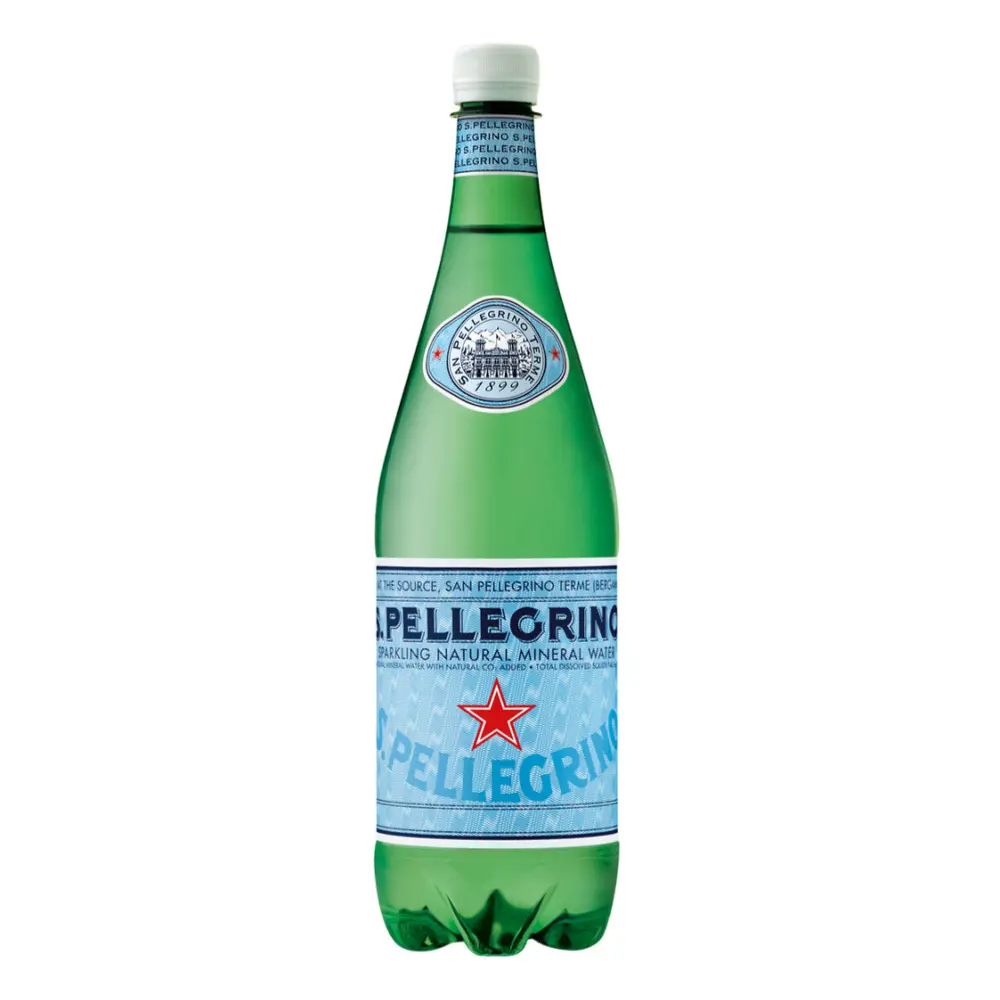 Nước Khoáng Có Ga, Sparkling Natural Mineral Water, PET Bottle (1L) - SAN PELLEGRINO