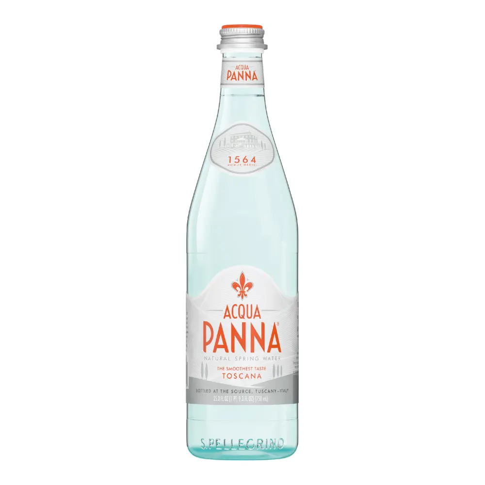 Nước Khoáng Thiên Nhiên Không Ga, Natural Mineral Water, Glass Bottle (750ml) - ACQUA PANNA