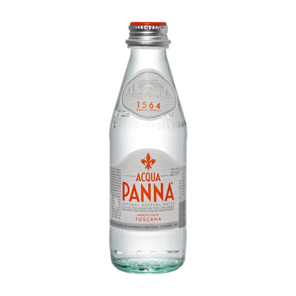 Nước Khoáng Thiên Nhiên Không Ga, Natural Spring Water, Glass Bottle (250ml) - ACQUA PANNA