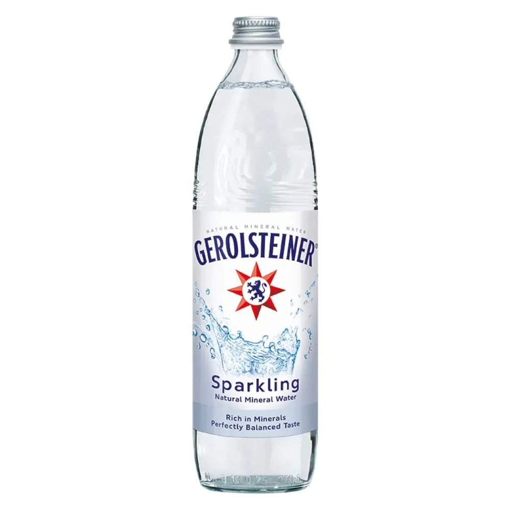 Nước Khoáng Thiên Nhiên Có Ga, Sparkling Natural Mineral Water, Glass Bottle (75cl) - GEROLSTEINER