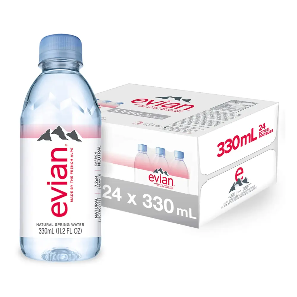 Nước Khoáng Thiên Nhiên, Natural Mineral Water, PET Bottle (330ml) - EVIAN