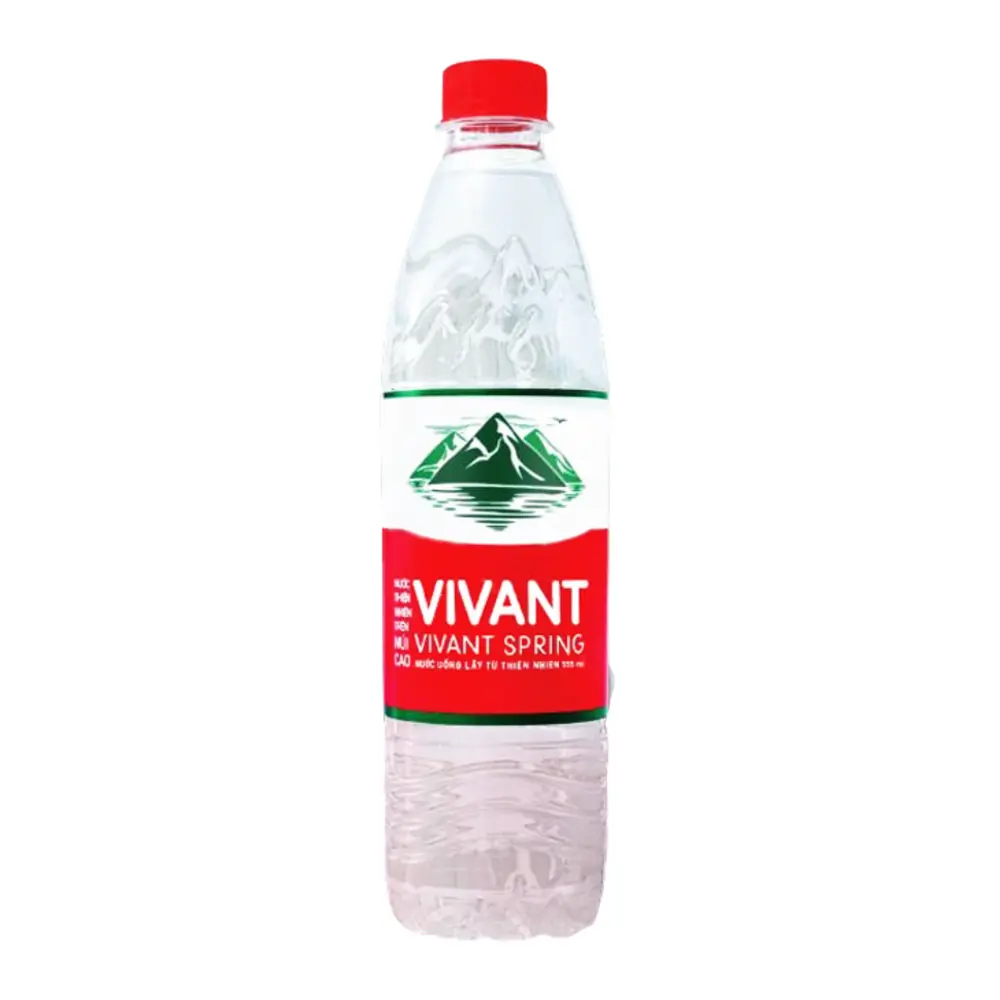 Nước Vi Khoáng Trên Núi Cao, Spring Water, PET Bottle (555ml) - VIVANT