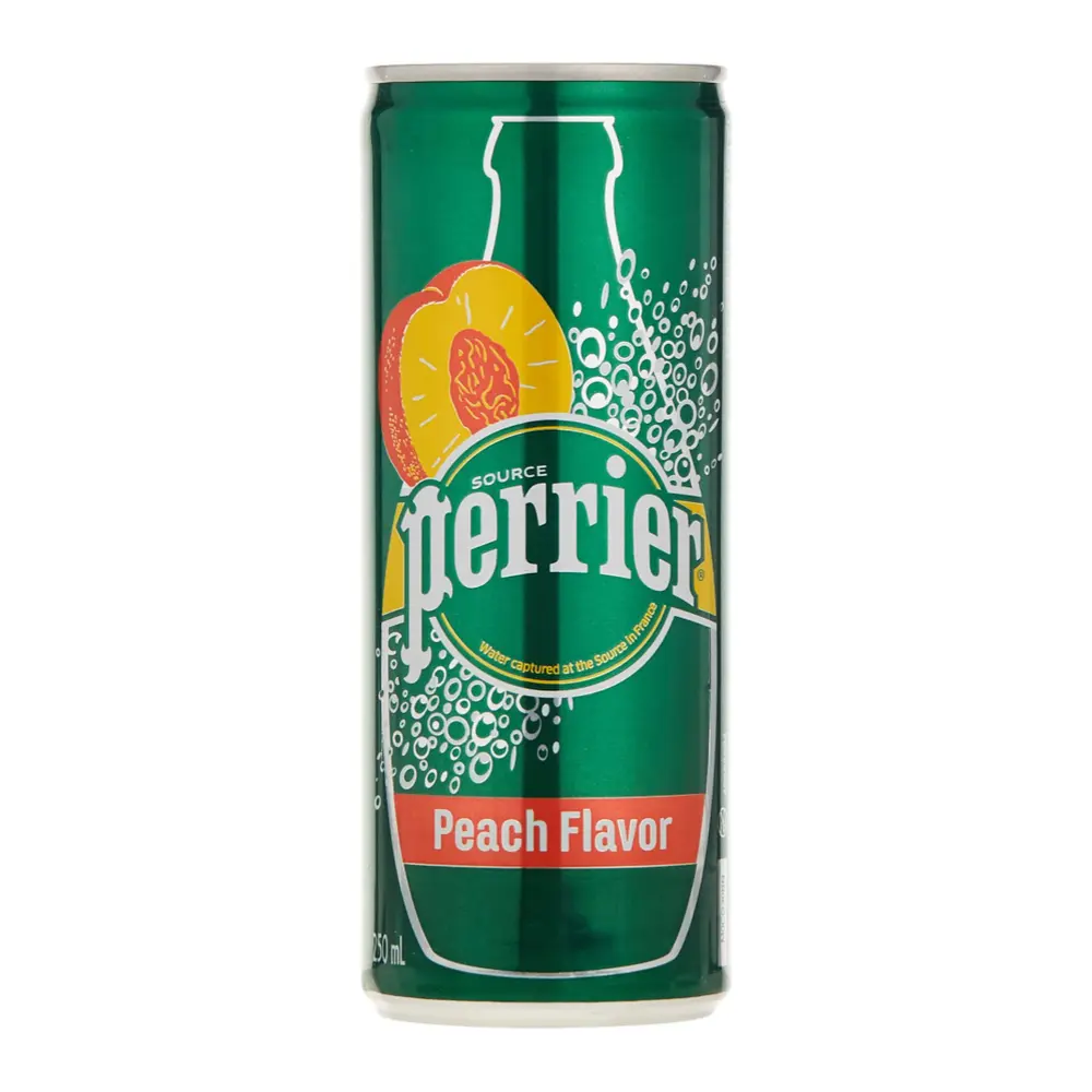 Nước Khoáng Có Ga Hương Đào, Carbonated Natural Spring Water, Peach (250ml) - PERRIER