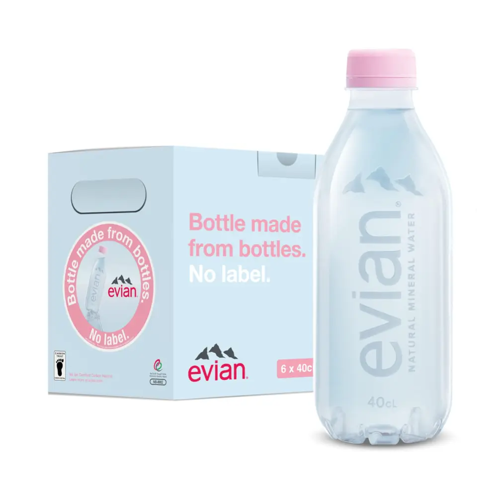 Nước Khoáng Thiên Nhiên, Natural Mineral Water, PET Bottle (400ml) - EVIAN
