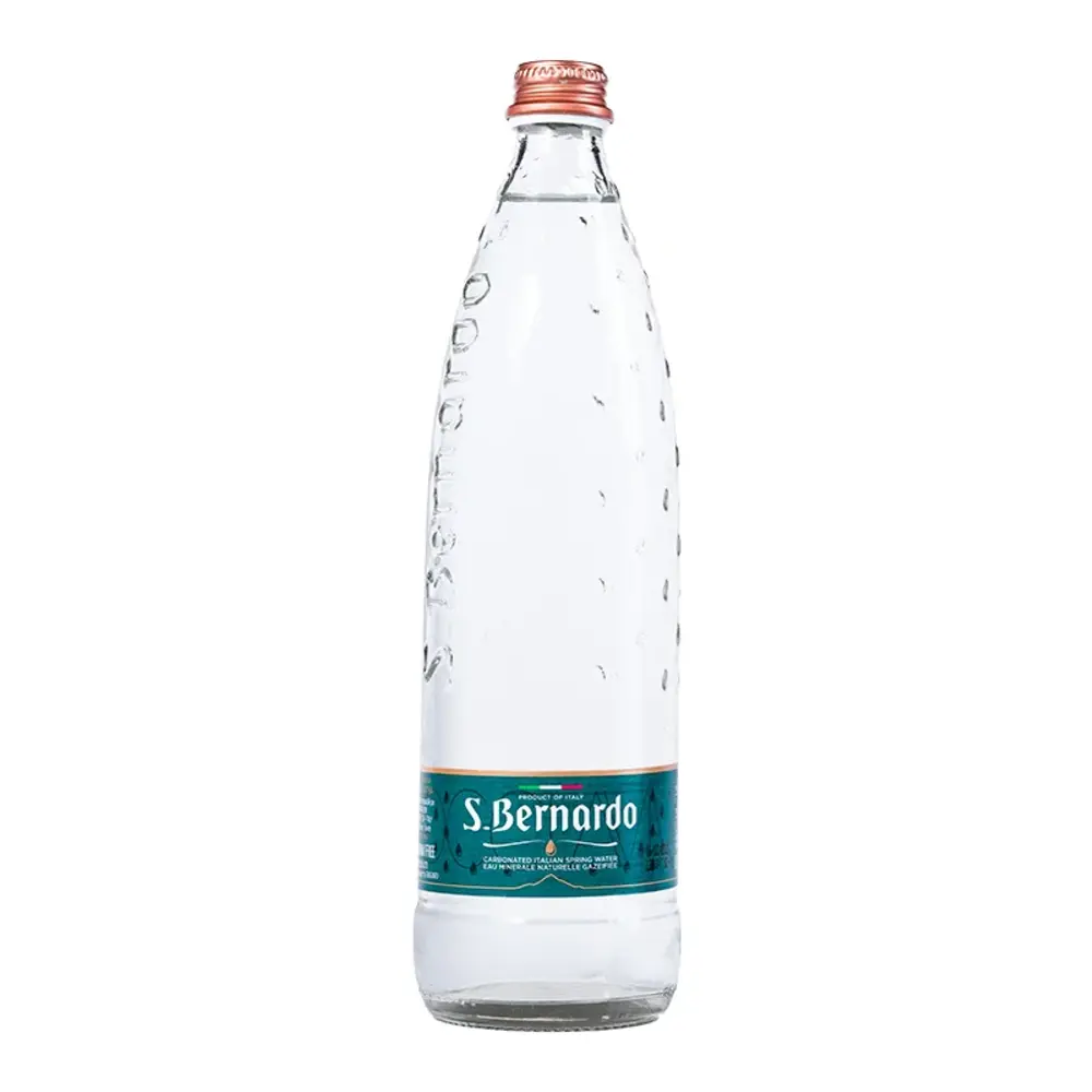 Nước Suối Có Ga, Carbonated Italian Spring Water, Glass Bottle (750ml) - S.BERNARDO