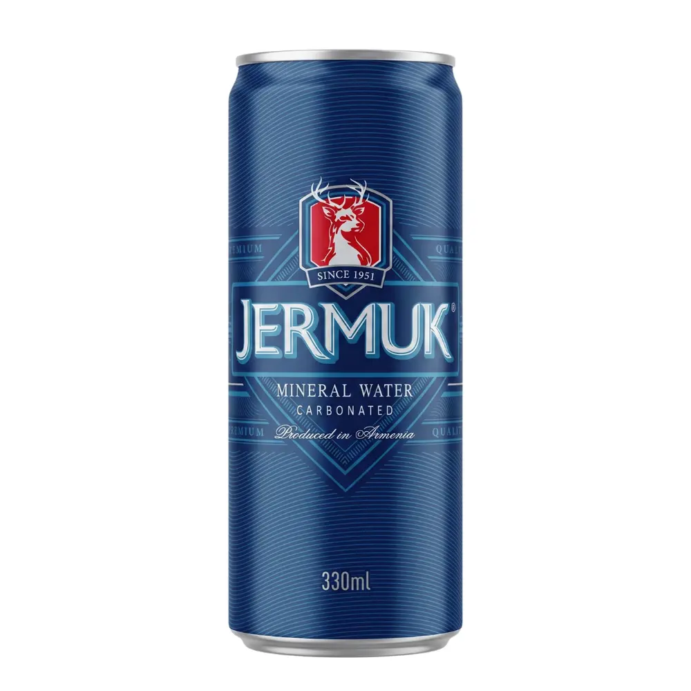 Nước Khoáng Thiên Nhiên Có Ga, Carbonated Mineral Water (330ml) - JERMUK