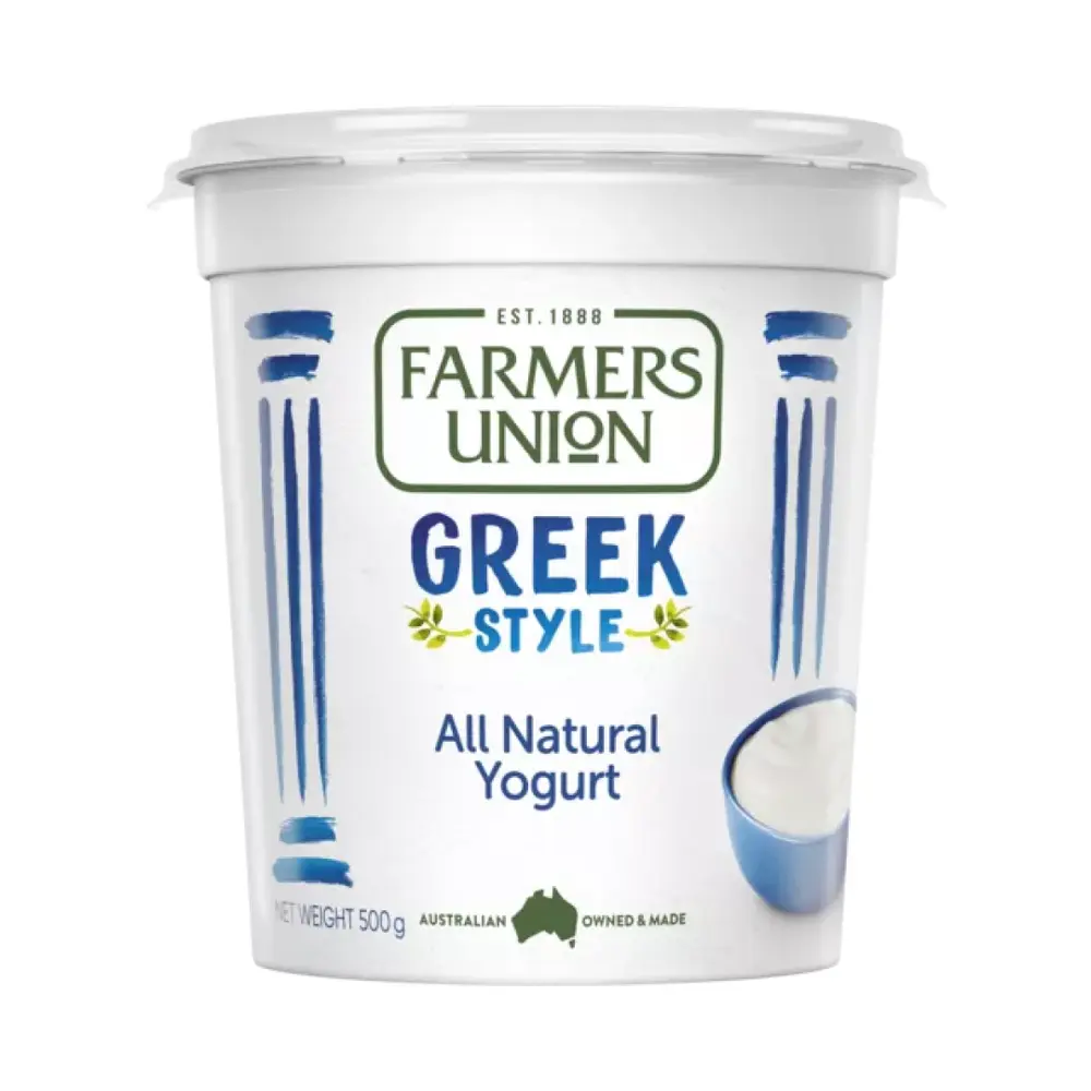 Sữa Chua Hy Lạp Tự Nhiên, Greek Style All Natural Yogurt (500g) - FARMERS UNION