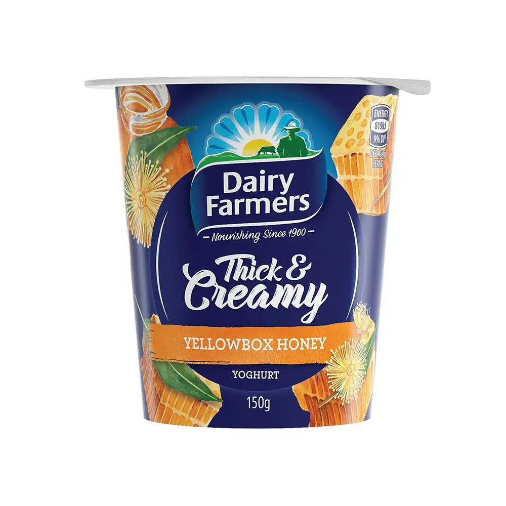 Sữa Chua Mật Ong, Thick & Creamy Yellowbox Honey Yoghurt (150g) - DAIRY FARMERS