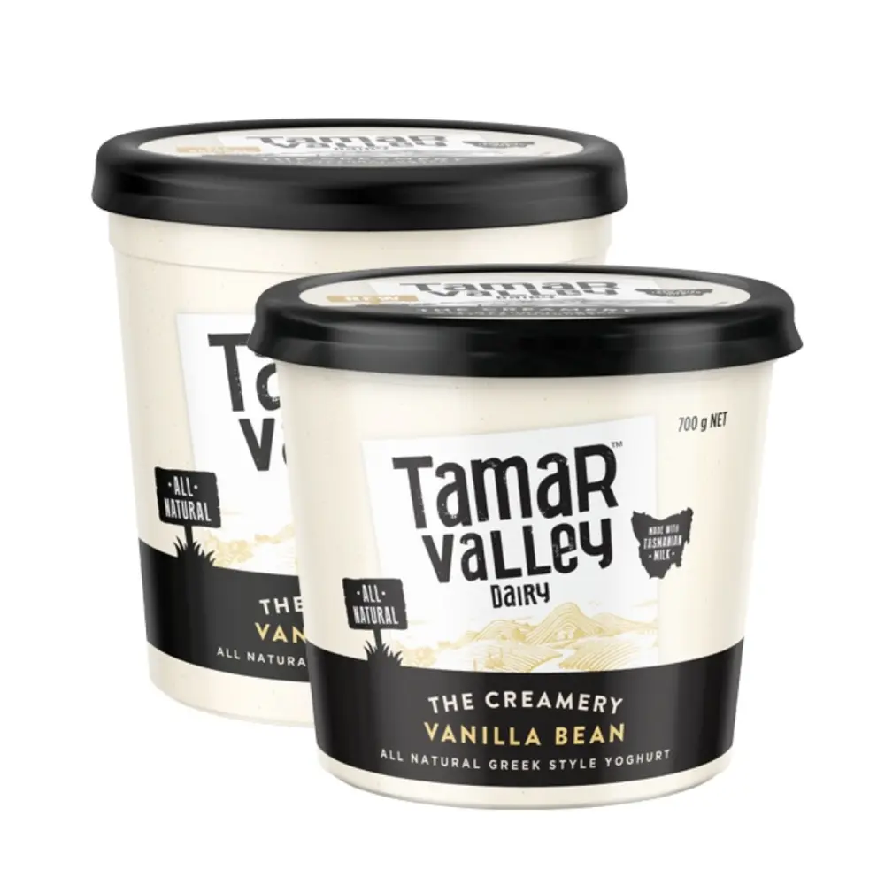 Sữa Chua Hy Lạp Vị Vani, The Creamery Vanilla Bean, All Natural Greek Style Yogurt (700g) - TAMAR VALLEY