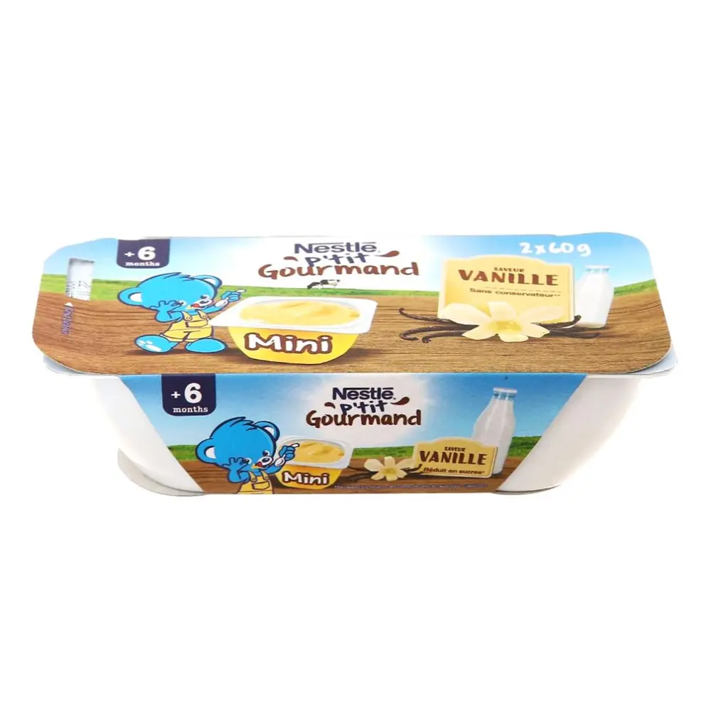 Váng Sữa Hương Vani, P`tit Gourmand, Vanille, 2 Hộp (120g) - NESTLE